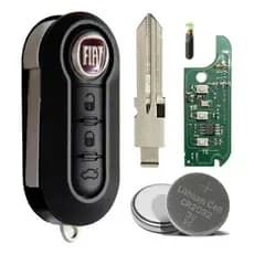 Chave Canivete Fiat Positron Uno Palio Stilo Strada Chip T42