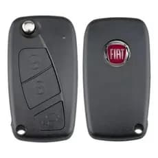 Chave Canivete Carcaça Fiat Stilo Punto Idea 3 Botões