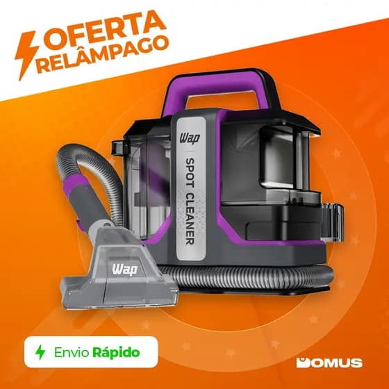 Extratora Higienizadora Portátil WAP W3 1450W Borrifa, Esfrega e Extrai Sujeira de Sofás e Colchões