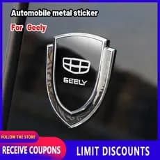 [Promo] Para Geely Adesivo para carroceria de carro de alta qualidade Auto 3D Carbon Fiber Shield Window Emblem Badge Me