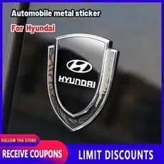 [Promo] Para Hyundai Adesivo para carroceria de carro de alta qualidade Auto 3D Carbon Fiber Shield Window Emblem Badge