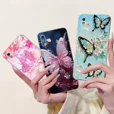 Para Xiaomi Redmi 9A Caso Moda Borboleta Amor Coração Macio Silicone Volta Capa Do Telefone 9AT 9i Esporte Redmi9a Funda