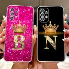 Bonito Letras Caso De Telefone Para Samsung Galaxy A33 A53 5G Capa De Silicone Claro Macio TPU Casal Casos A33 5G SM-A33
