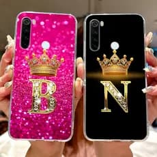 Para Xiaomi Redmi Nota 8 8T Caso Adorável Coroa Letras Silicone Macio Claro Proteger Capa Do Telefone Note8 Note8T Embal