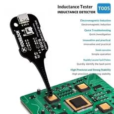Testador T005 de Capacitor e Indutância, Detector por Indução Eletromagnética para Reparo de Placas de Celular e PC