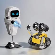 Robô Wall.E Eve Modelo de Montagem Blocos Pequenos Boneco Colecionável Brinquedo Educativo Presente para Meninos