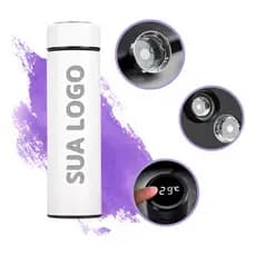 Garrafa Térmica Copo 500m Personalizada Com Nome Frase Logo Time Em Aço Inoxidável Com Isolamento Térmico E Tampa Vedada