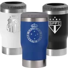 Copo Térmico 420ml Porta Lata Latinha Long Neck Cerveja Refrigerante Personalizado com seu Time