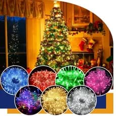 Pisca Pisca de Natal 100 Leds 8 funções 8m 127v Varias Cores - Envio Imediato