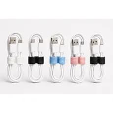 Kit 5 Organizadores de Cabos Reutilizáveis | Prendedor para Fios USB, Carregador, Fone e Cabos| Organizador Compacto