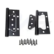 1un Dobradiça Pado Porta Sobrepor Preta C/ Rolamento 4x3
