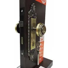 Fechadura Porta Interna Quarto Stam Espelho Colonial 813/04 Máquina 40mm Portas de Madeira, Alumínio e Ferro