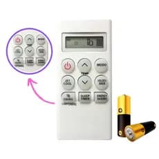 Controle Remoto Para Ar Condicionado LG Smile Frio AKB + Pilhas PROMOÇÃO Modelo: FBG-9008