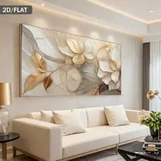 Quadro Decorativo 110x80cm arte tranquilidade clean sophisticado Decore Sala,Quarto,Copa,consultório,escritório,hall