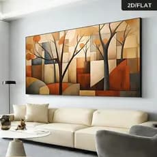 Quadro Decorativo 110x80cm moderno estética serenidade requinte Decore Sala,Quarto,Copa,consultório,escritório,hall