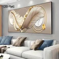 Quadro Decorativo 110x80cm luxuoso clean estética design Decore Sala,Quarto,Copa,consultório,escritório,hall