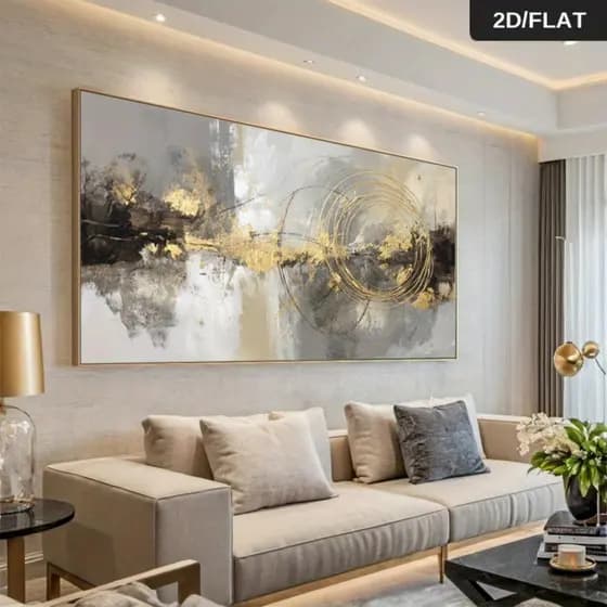 Quadro Decorativo 110x80cm suavidade elegância elegante requinte Decore Sala,Quarto,Copa,consultório,escritório,hall