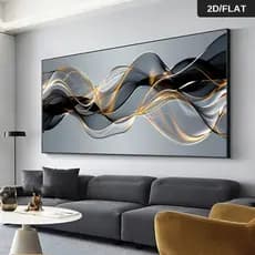 Quadro Decorativo 110x80cm moderno premium requinte calma aconchego Decore Sala,Quarto,Copa,consultório,escritório,hall