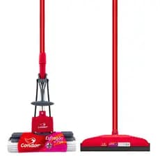 Kit Limpeza Completo  1 Rodo Mop Esfrega Piso 1 Rodo 30cm Cabo Qualidade Condor