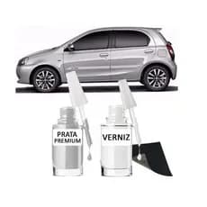 Tinta Tira Risco Automóvel - Prata Premium - Toyota Etios