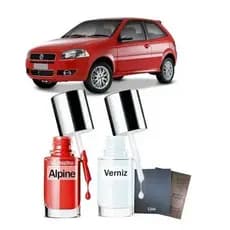 Tinta Tira Risco Automóvel - Vermelho Alpine - Fiat Palio Ed