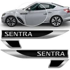 Par Emblema Lateral Resinado Sentra 08 Á 2017 2018 2019 2020 PROMOÇÃO !!!! !!! Aproveite!