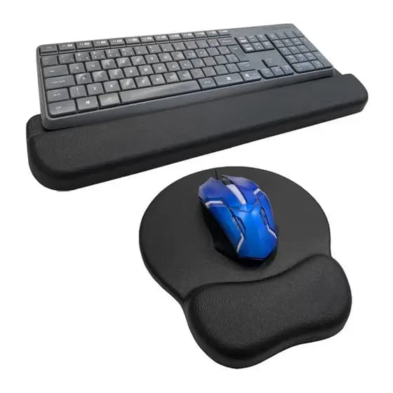 Kit Mousepad + Apoio Ergonômico Punho De Teclado Home Office !!!! !!! Aproveite!