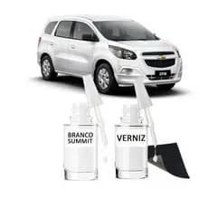 Tinta Tira Risco Automóvel - Branco Summit - Chevrolet Spin