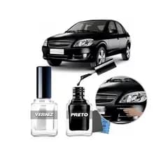 Tinta Tira Risco Auto - Preto Global - Gm Prisma