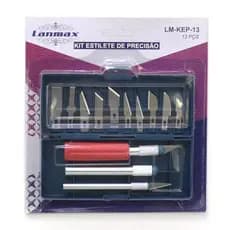 Kit Estilete Precisão 16 Peças ou Kit Estilete Multiuso com 3 Peças Lanmax