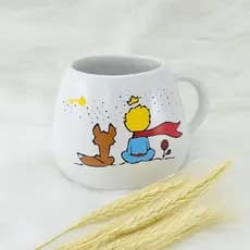 Caneca Bojuda Porcelana 500ml Pequeno Príncipe (variação)