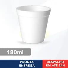 Copos descartáveis térmicos de isopor - 180ml - 20 unidades