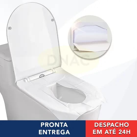 120 Folhas Descartáveis Protetor De Assento Sanitário Para Banheiro