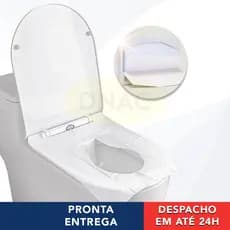 120 Folhas Descartáveis Protetor De Assento Sanitário Para Banheiro