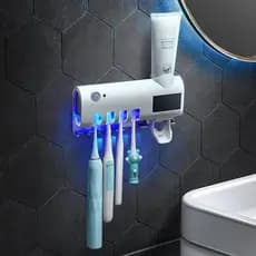 Porta Escova de Dente com Esterilizador UV automático