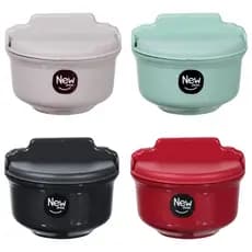 Saleiro Grande 450ml Plástico Parede ou Bancada com Tampa Fácil Instalação New Plastic Oferta
