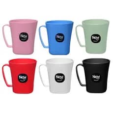 Caneca com Alça Soft de Plástico New Plastic 410ml Super Kibarato