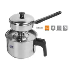 Cuscuzeira Individual Para Fogão de Indução Aço Inox Super Promoção