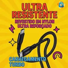 Kaidi Cabo Tipo C x Tipo C Tipo C x Lightning Carregamento Reforçado Turbo 1 Metro | 2 Metros