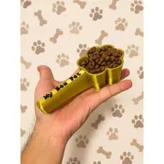 Medidor de ração 3D Pet dourado