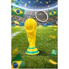 Chaveiro de taça copa do mundo brasil