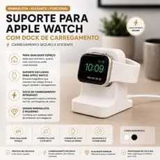 Suporte Para Carregador Apple Watch Com Dock Base De Carregamento