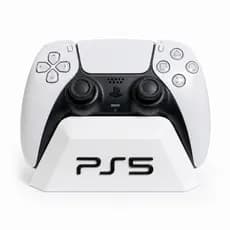 Suporte para Controle PS5 DualSense Logo PS5 Minimalista Organizador de Mesa