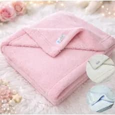 Manta Cobertor Recém Nascido Bebê Peluciada Soft Premium para neném em Fleece macia e confortável