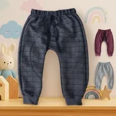 Calça Moletinho Bebê Infantil Menino Saruel estiloso Com Punho Tamanho 1, 2 e 3
