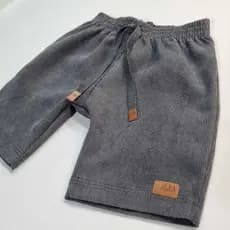 Bermuda Short Infantil Menino Cotelê Tamanhos 1, 2 e 3
