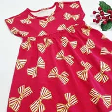 Vestido Infantil Menina Laços Primeiros Passos Tamanho 1 2 3