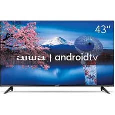 Smart TV Aiwa 43 Polegadas Full HD Borda Ultrafina ANDROID AWS-TV-43-BL-02-A Bivolt