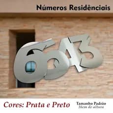 Número Para Casa e Fachada Alumínio 16cm Com Dupla Face