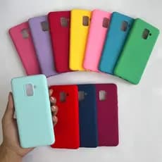 Capinha Para Samsung A8 Plus / Capa Case Silicone Aveludada Colorida Forrada (CF26) (2)